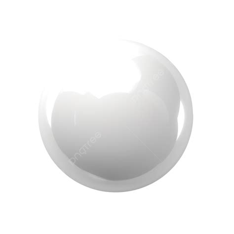 White Glossy Ball Glossy Sphere Ivory Png Transparent Image And