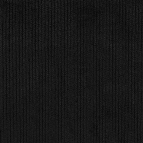 Ribbed Velvet Fabric Black