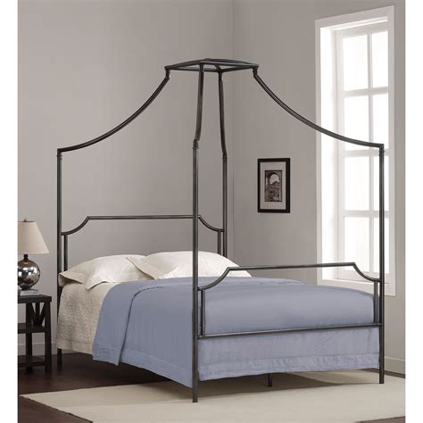 | skip to page navigation. Bailey Charcoal Full-size Canopy Bed Frame by I Love ...