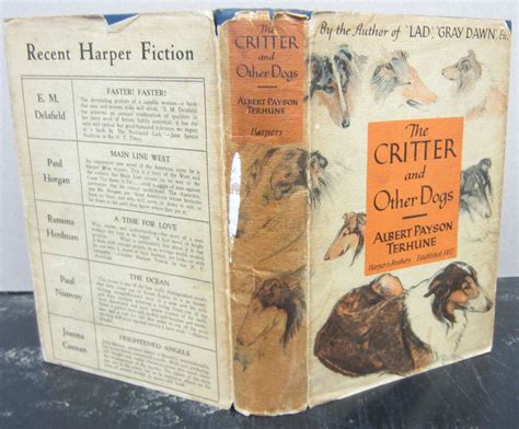 The Critter And Other Dogs Albert Payson Terhune First Edition Stated