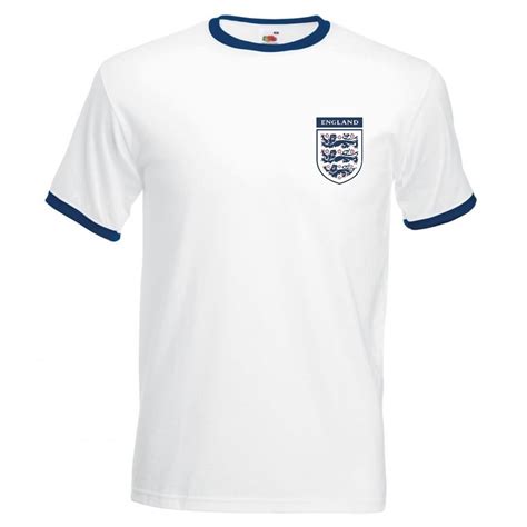 Retro Style England Football Shirt T Shirt World Cup 2018 Footees