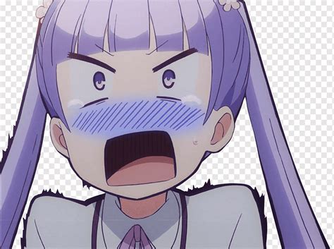 Nose Anime Mangaka Hime Cut Hair Shocked Purple Face Black Hair Png Pngwing