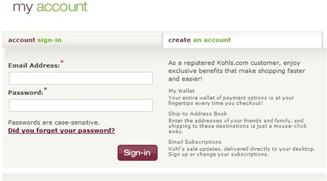 Sign up for paperless statements; Small Handbags: Kohl's Login
