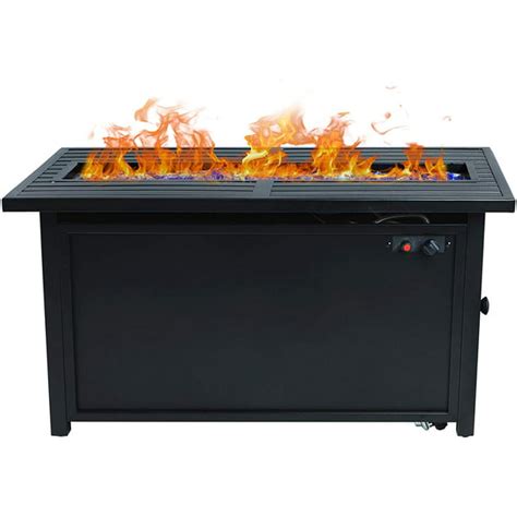 Mf Studio Propane Gas Fire Pit Table 45 Inch 50000btu Rectangular