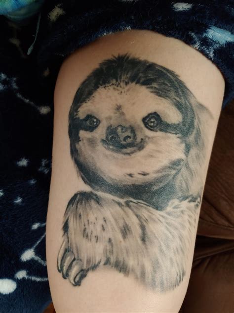 My Sloth Tattoo Done By Logan Gray At Secret Art Window Collective In