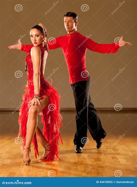 latino dance couple in action dancing wild samba stock image image of dress entertainment