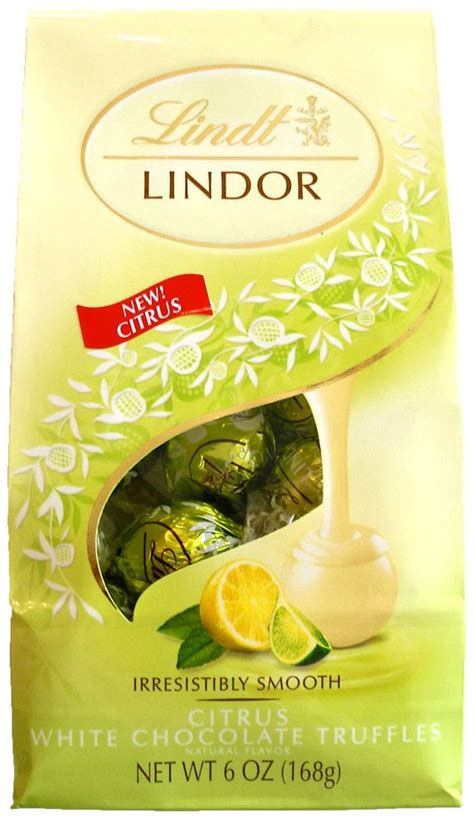 Lindt Lindor Citrus White Chocolate Truffles 6oz Bags 3 Pack By Na