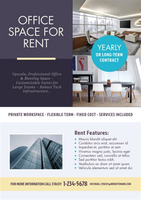 Space For Rent Flyer Template Postermywall