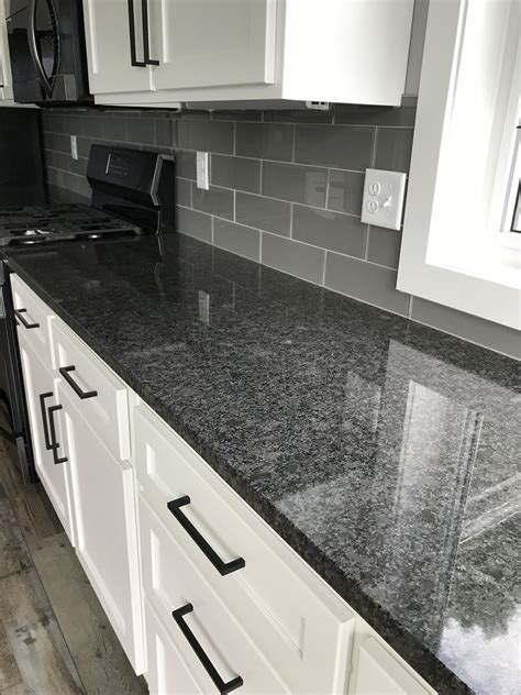 Black And Grey Granite Countertops Black Kitchen Countertops Granite Countertops Kitchen