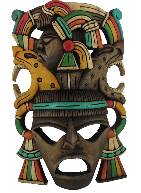 Mayan Masks Handmade By Tribal Inca Aztec Ancestry Mayan Mask