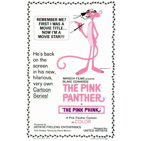 The Pink Panther Movie Poster 11 X 17 Style A