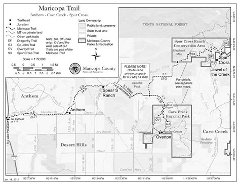 Maricopa Trail Spur Cross To Ccra Hiking Arizona Hikearizonacom