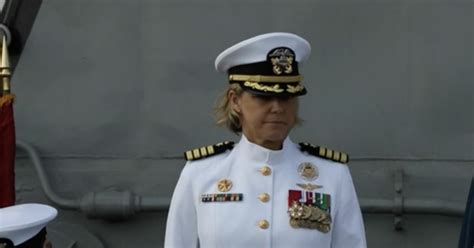 us navy carrier deploys with first female captain