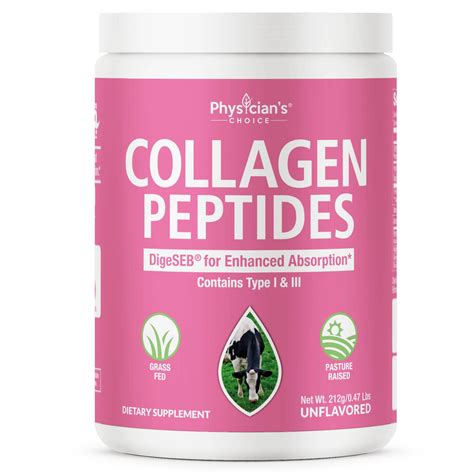 Physicians Choice Collagen Peptides Powder 247g Unflavored 87 Oz