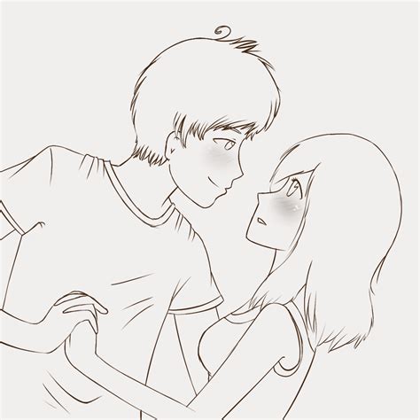 Cute Couple Sketch By Grjon On Deviantart Couple Sketch Cute Love Sketches Cute Couple Drawings