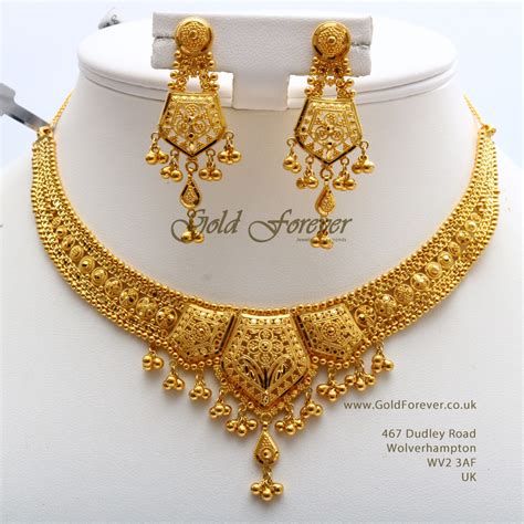 22 Carat Indian Gold Necklace Set 358 Grams Codens1030 Gold Forever