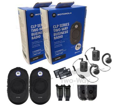 Motorola Clp1060 Business Two Way Radio With Bluetooth 2 Pack Two