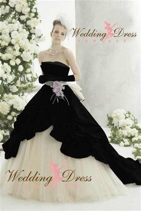 Black And White Wedding Gown Available In Every Color Black Wedding