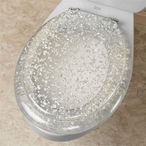 Silver Foil Elongated Toilet Seat | Elongated toilet seat, Toilet seat, Glitter toilet seat