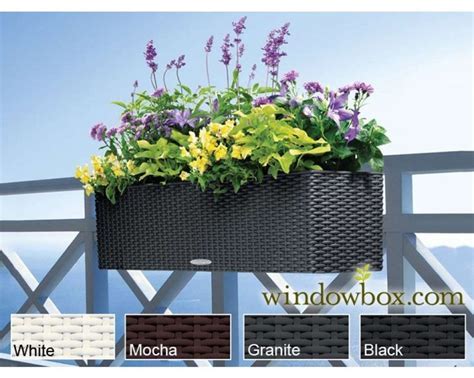 Deck rail brackets convert window boxes into railing planters. suspended window boxes - Ecosia | Railing planters ...