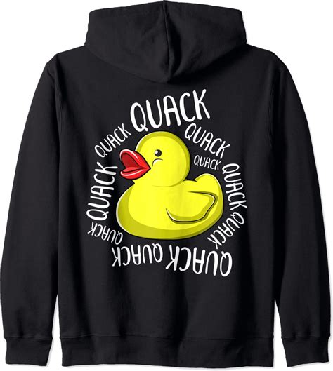 I Love Ducks Quack Funny And Cute Duckling T Zip Hoodie