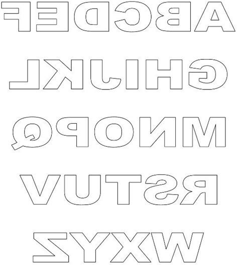 Print these free letter stencils which are created in a 4 inch size for printing. Free Printable Block Letters