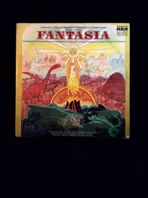 Fantasia Greatest Hits 1971 Double Lp Vinyl Record Red Etsy