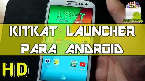 Kitkat Launcher Kk Launcher Estilo 44 Para Android Youtube