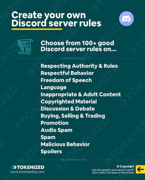 8 Excellent Discord Server Rules Templates — Tokenized