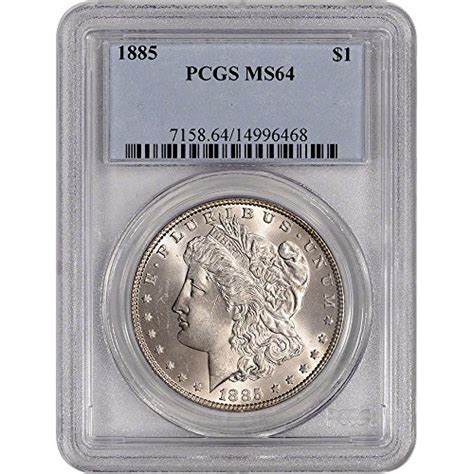 1885 Us Morgan Silver Dollar 1 Ms64 Pcgs At Amazons Collectible Coins