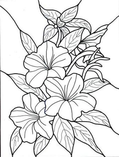 Kumpulan Sketsa Gambar Bunga Hitam Putih Untuk Diwarnai Terbaru