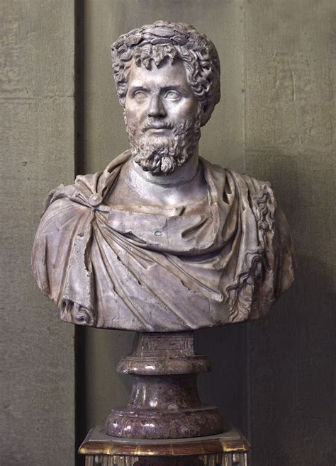 Portrait Of Septimius Severus Crowned Marble Roman Work Ca 193—211