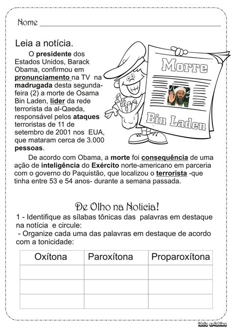 Atividade Noticia 2 Ano