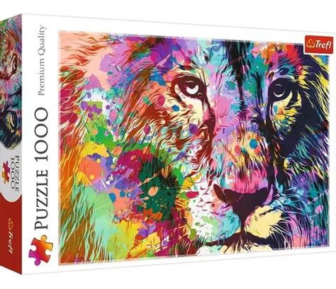 León De Colores Rompecabezas 1000 Piezas Trefl 10707 MercadoLibre