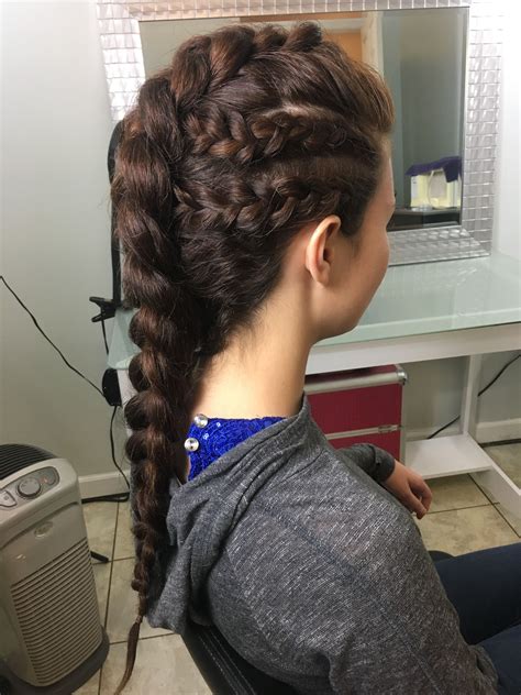 Intricate Braided Updo On Extremely Thick Hair By Hannah Galloway Golden Halo Salon 540829