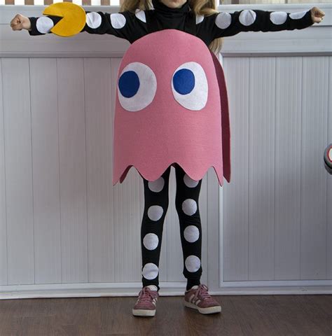 Diy Costume Pinky Ghost From Pac Man Cosplay Tutorial Diy Halloween