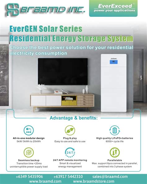 Everexceed Evergen Solar Series Residential Energy Storage System