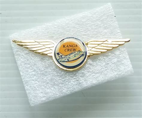 Vintage Australian Airlines Kanga Crew Souvenir Lapel Coat Hat Pin
