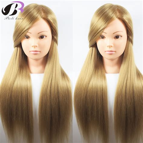 Blonde Hair 26 Professional Hairdressing Head Mannequin Doll Training