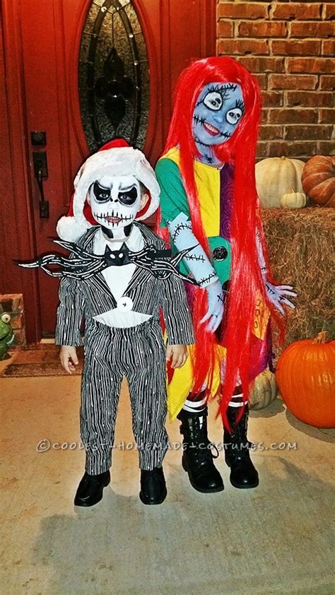 Cool Sally And Jack Skellington Childs Couple Costume