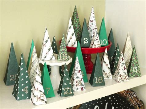 Diy Paper Tree Folded Advent Calendar