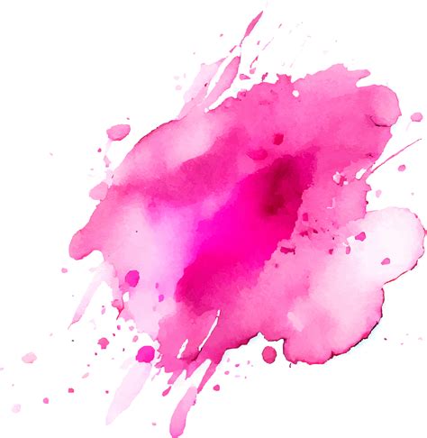 Pink Watercolor Paint Splash Isolated 19467786 Png