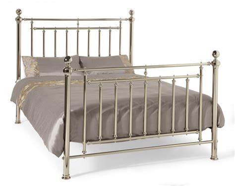 Serene Solomon 6ft Super King Size Nickel Metal Bed Frame by Serene