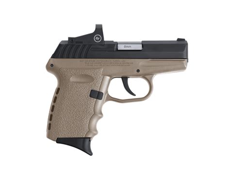 Sccy Cpx 2 9mm Pistol With Crimson Trace Cts 1500 Red Dot Optic Fde