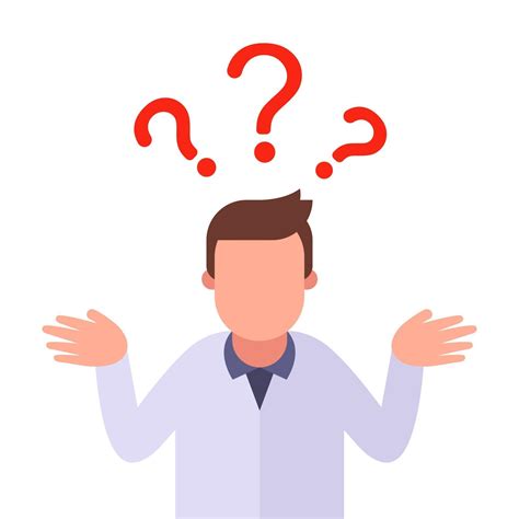 The Person Asks A Question And Wants To Get An Answer Flat Character Vector Illustration 2517142
