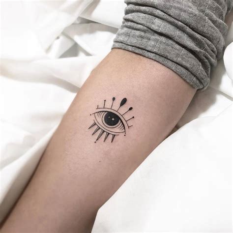 Evil Eye Tattoo On The Inner Forearm