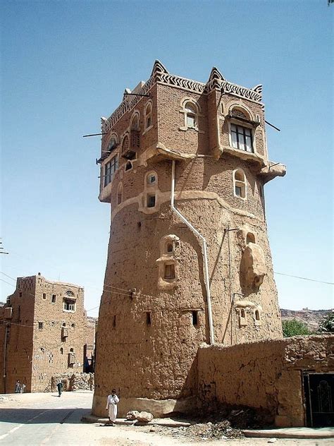 Tower House Old Walled City Of Shibam Yemen Architecture Old