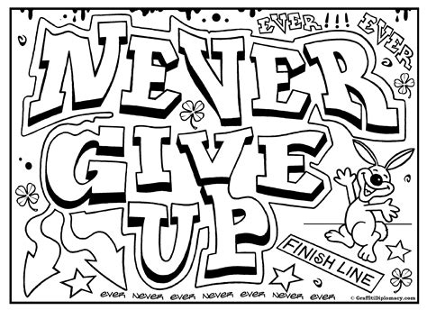 Have fun with the best coloring pages : Graffiti coloring pages to download and print for free