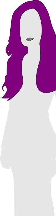 Purple Haired Woman Public Domain Vectors