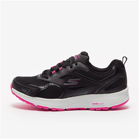 Skechers Womens Go Run Consistent Black Pink Womens Shoes